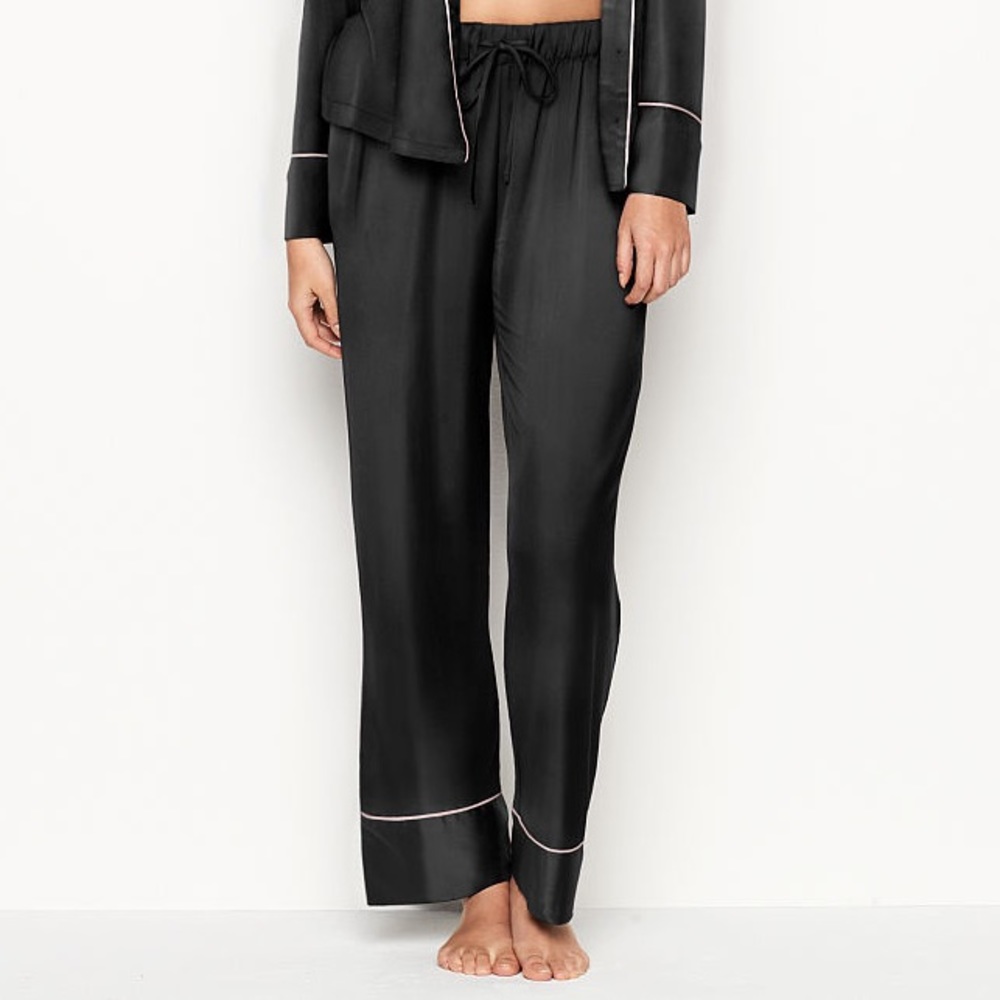 Victoria’s Secret Solid Black Pajama Pants Sz M